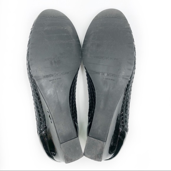 Stuart Weitzman Textured Wedge Pump Patent Leather - Picture 7 of 8